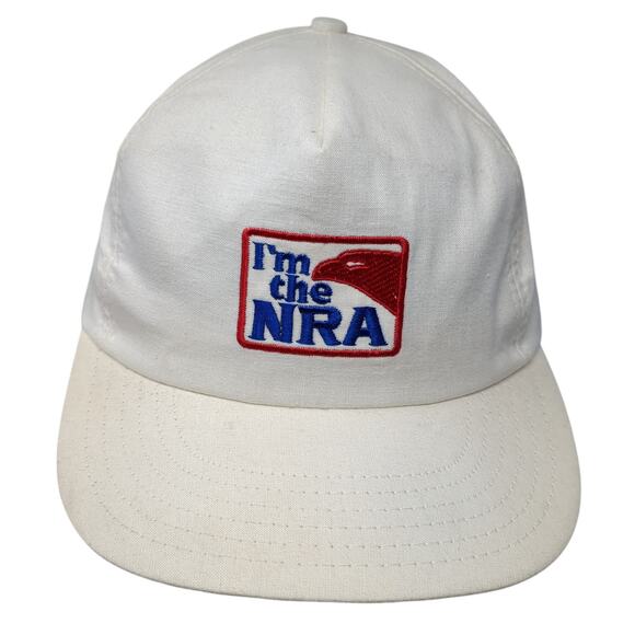 I'm The NRA Snapback Hat White One Size Solid Adjustable Embroidered - Picture 1 of 9